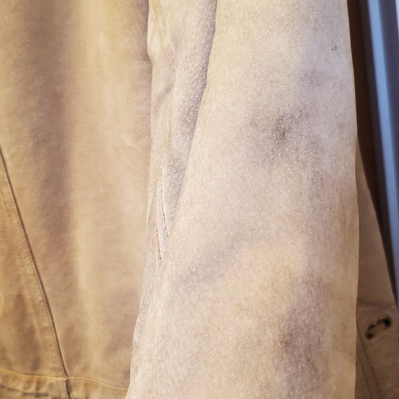 Gallery Lined Leather Coat with Hood - Picture 9 of 13